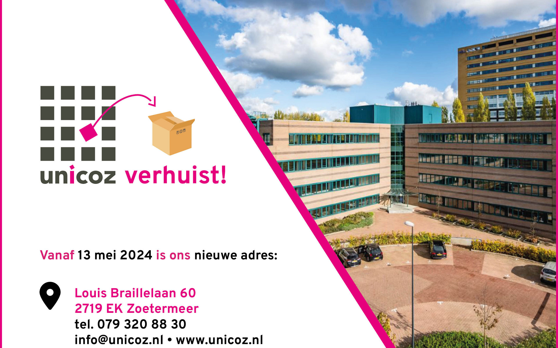 Unicoz verhuist!